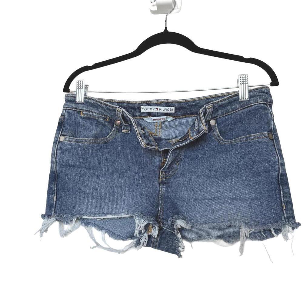 Tommy Hilfiger Denim Jean Cut off Short Shorts size 4 - Picture 2 of 6